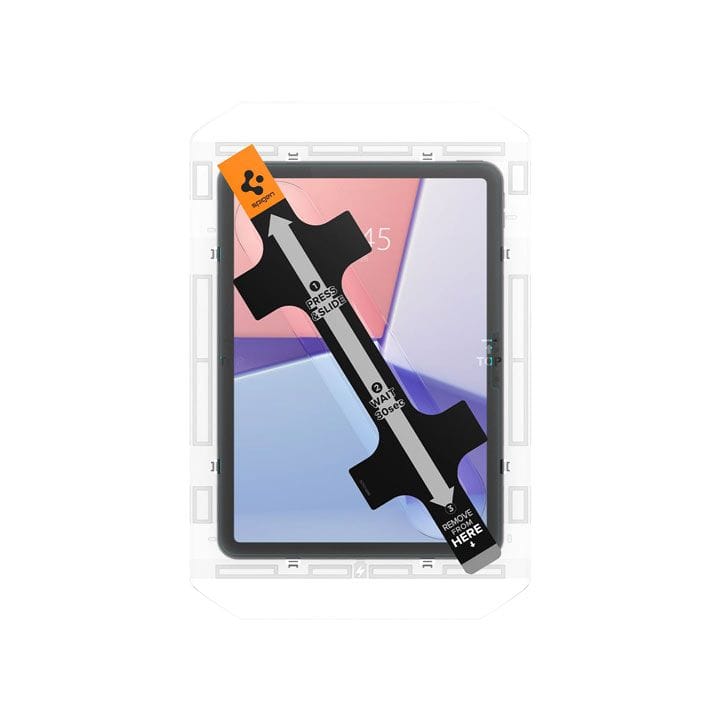 سبيجن لاصق حماية زجاجي للآيباد إير 11 إنش بمعالج M2 صلابة 9H | شفاف
