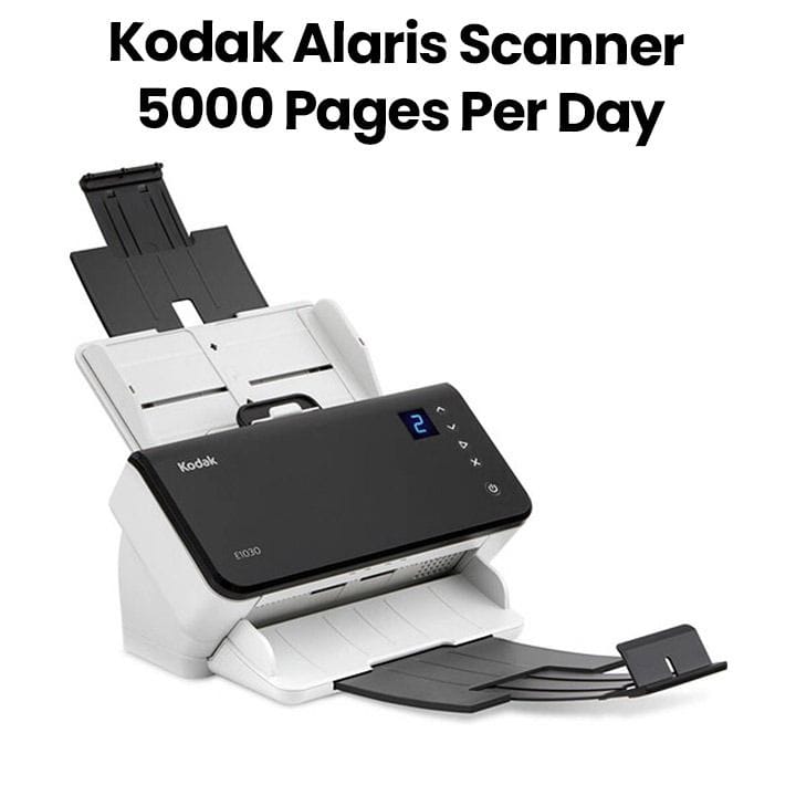 Kodak Alaris Scanner | E1040 | Up to 80 Sheets Feeder Capacity, Up to 5,000 Pages Per Day | White