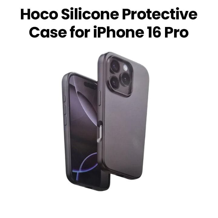 Hoco Silicone Protective Case for iPhone 16 Pro | Black | DG30