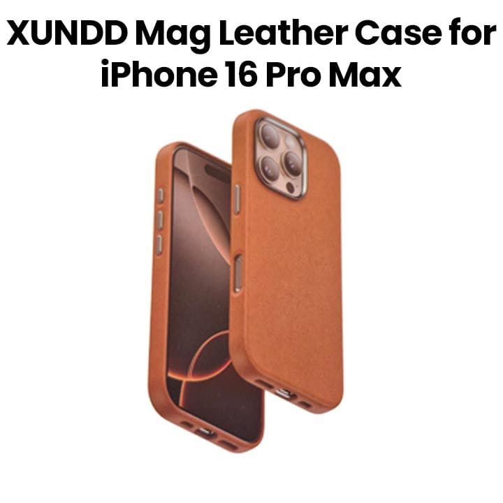 XUNDD Mag Leather Case for iPhone 16 Pro Max | Brown | XDD-0027
