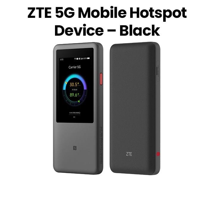 ZTE 5G Mobile Hotspot Device – Black | MU5250 U60 Pro