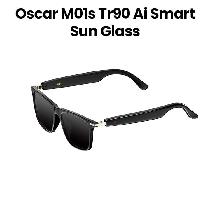 Oscar AI Smart Sunglasses, Skyvoice Freedom, Leisurely Chat, IP68 Dustproof And Waterproof, Pure Intonation, Dual Quality Control Mode - Black - M01S TR90
