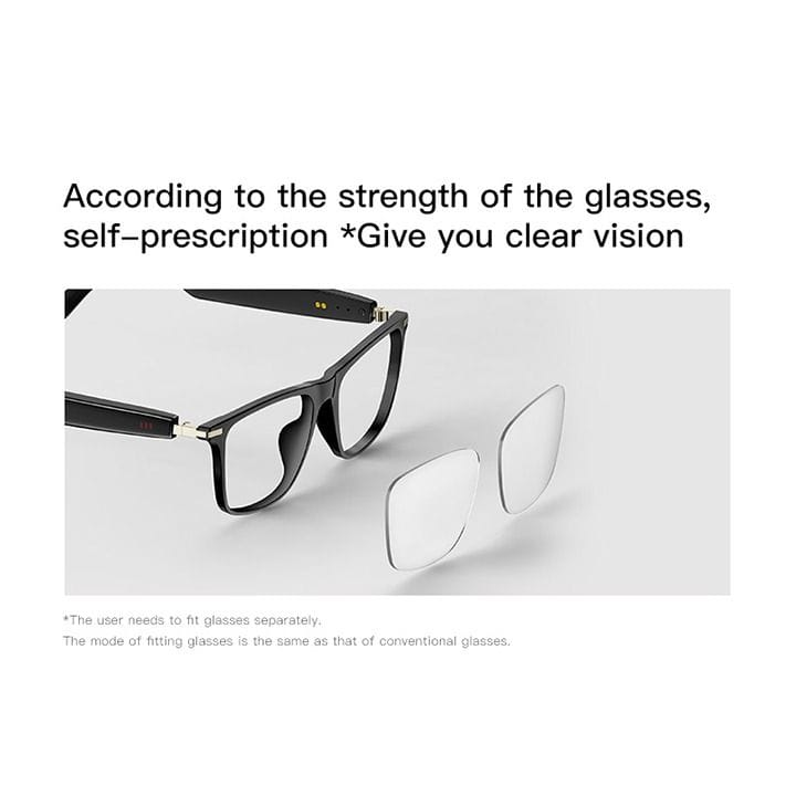 Oscar AI Smart Sunglasses, Skyvoice Freedom, Leisurely Chat, IP68 Dustproof And Waterproof, Pure Intonation, Dual Quality Control Mode - Black - M01S TR90