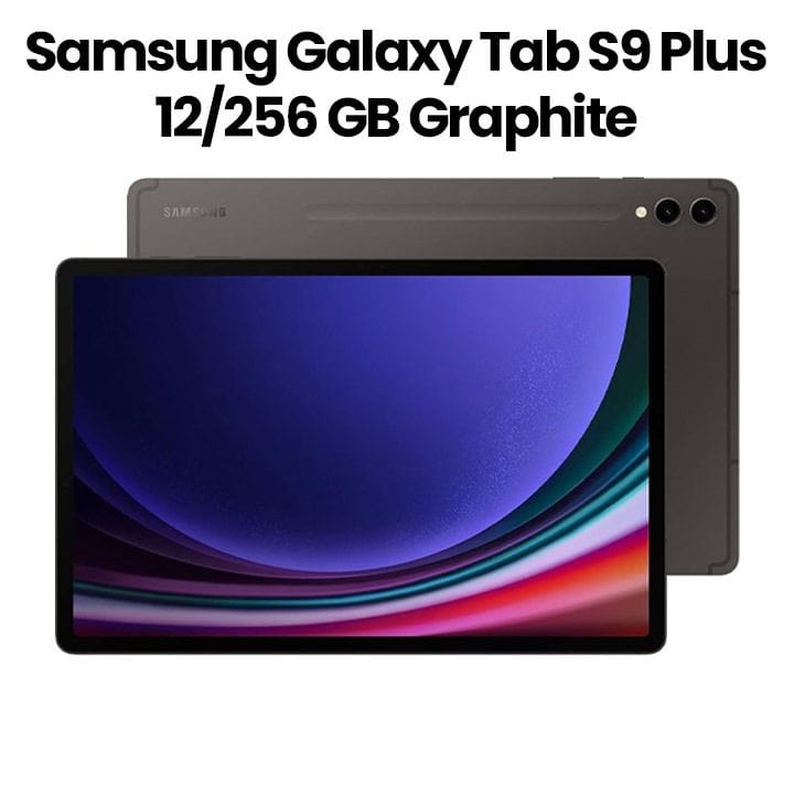 Samsung Galaxy Tab S9 Plus 12GB 256GB WiFi + 5G | Graphite | SM-X816BZAAMEA