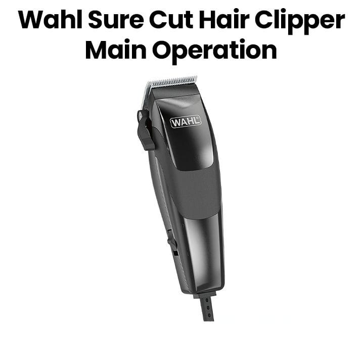 Wahl Sure Cut Hair Clipper Main Operation 220-240V | Black | 79449-227
