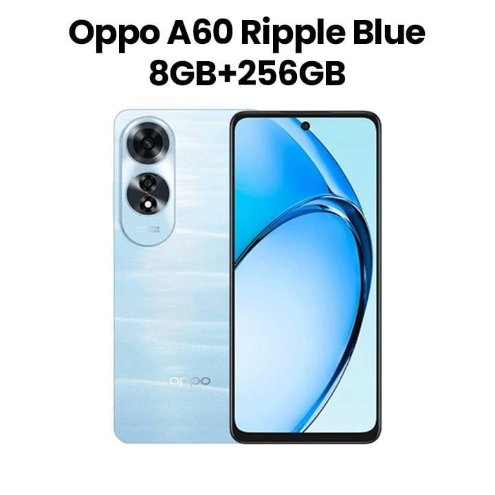 Oppo A60 8GB+256GB Smartphone | Ripple Blue | CPH2631