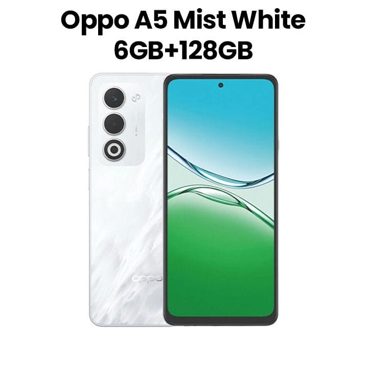 Buy Oppo A5 6GB+128GB Smartphone | Mist White | CPH2727 (MEA