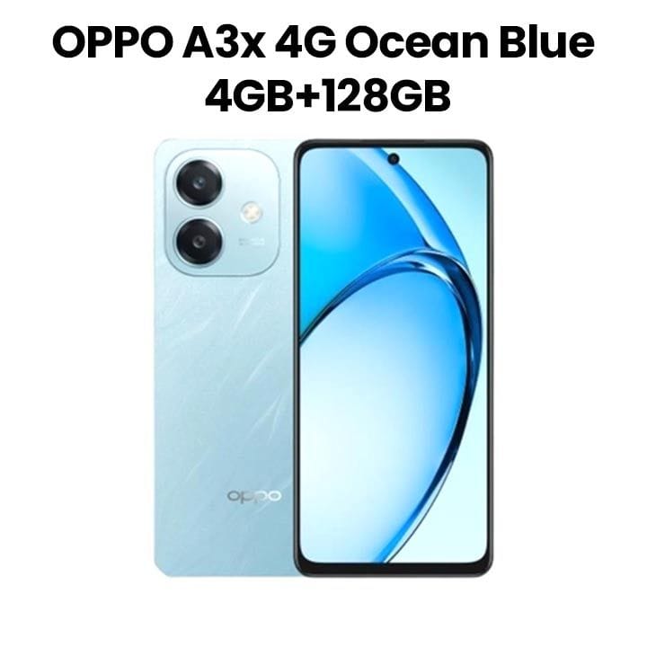 Oppo A3x 4GB+128GB Smartphone | Ocean Blue