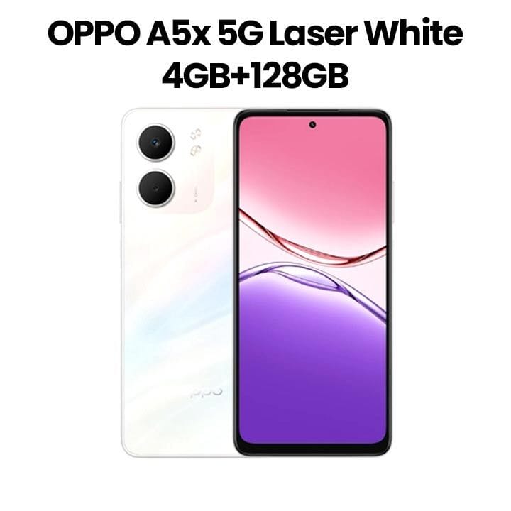 Buy Oppo A5x 4GB+128GB Smartphone | Laser White Online in Qatar at