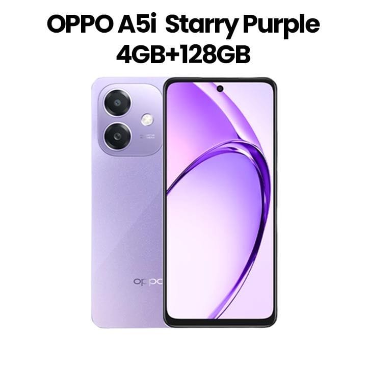 Oppo A5i 4GB+128GB Smartphone | Starry Purple