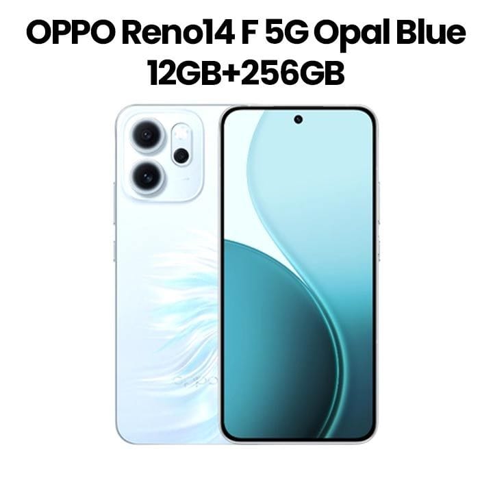 هاتف أوبو رينو14 F 5G ١٢ جيجابايت + ٢٥٦ جيجابايت | أزرق أوبال