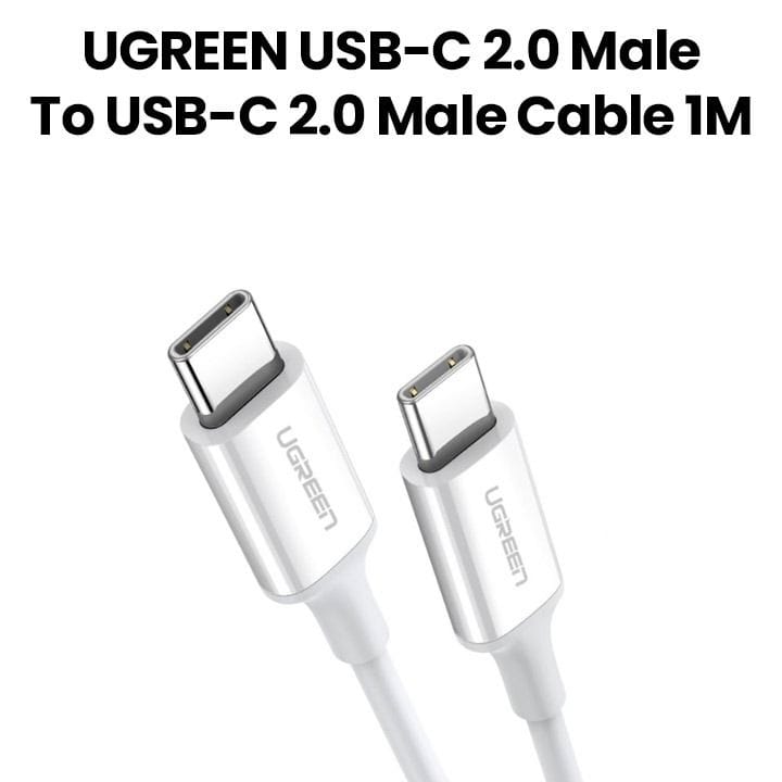 UGREEN USB-C 2.0 to USB-C 2.0 Cable 1M | White | UG-CBL-US264-USBC-USBC-1M-WHT