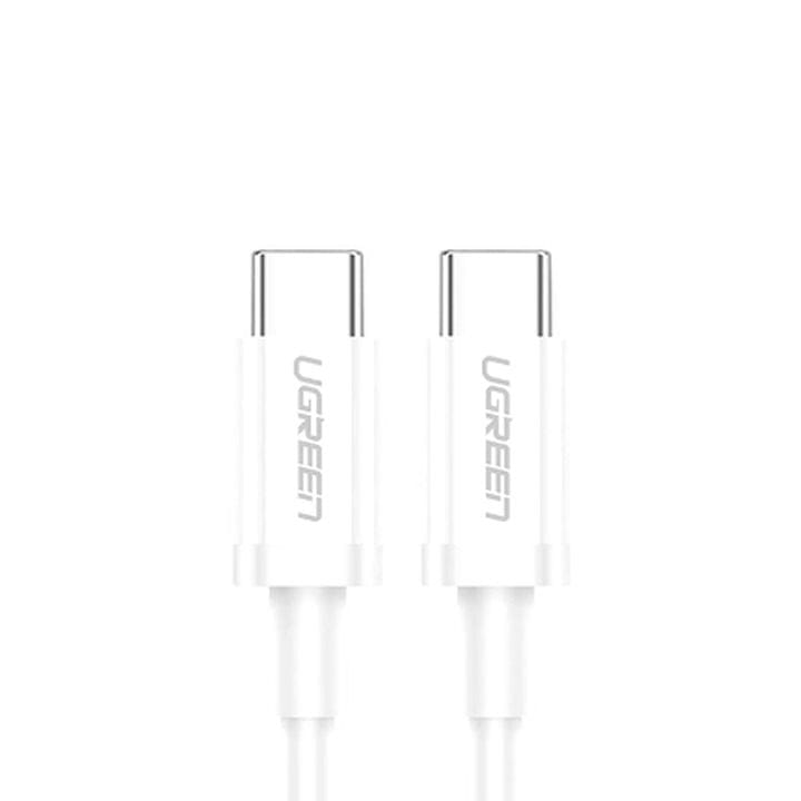 يوجرين كابل USB-C 2.0 إلى USB-C 2.0 بطول 2 متر أبيض UG-CBL-US264-USBC-USBC-2M-WHT