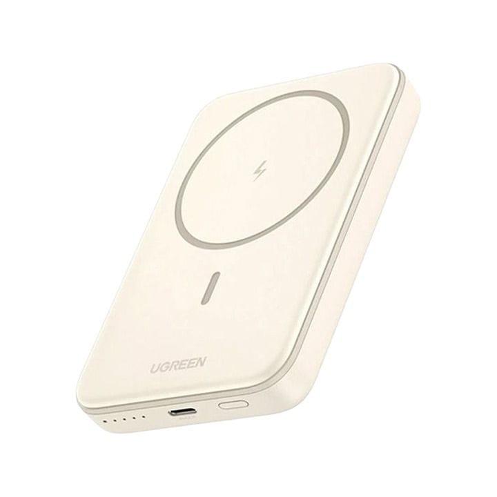UGREEN 5,000mAh Mini Magnetic Wireless 15W Power Bank | White | UG-PB-Msafe-PB560-5000C-WHT