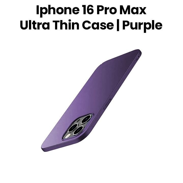 iPhone 16 Pro Max Ultra-Thin PC Matte Case – Purple