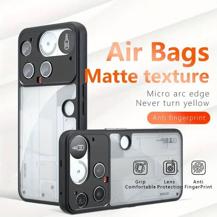Nothing Phone 3 Soft Bumper Case Full Back Protection | Dark Grey
