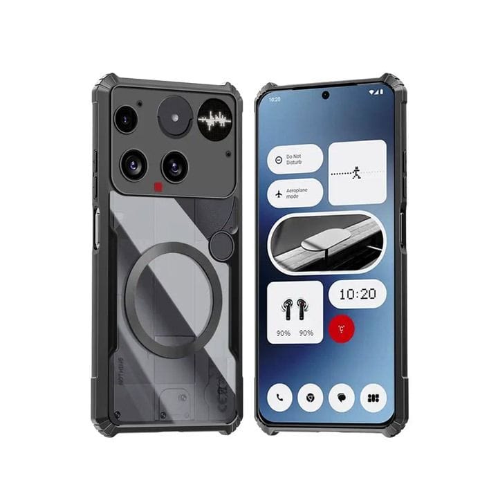 Nothing Phone 3 Shockproof Soft Cover with Acrylic Back MagSafe Compatible | Transparent