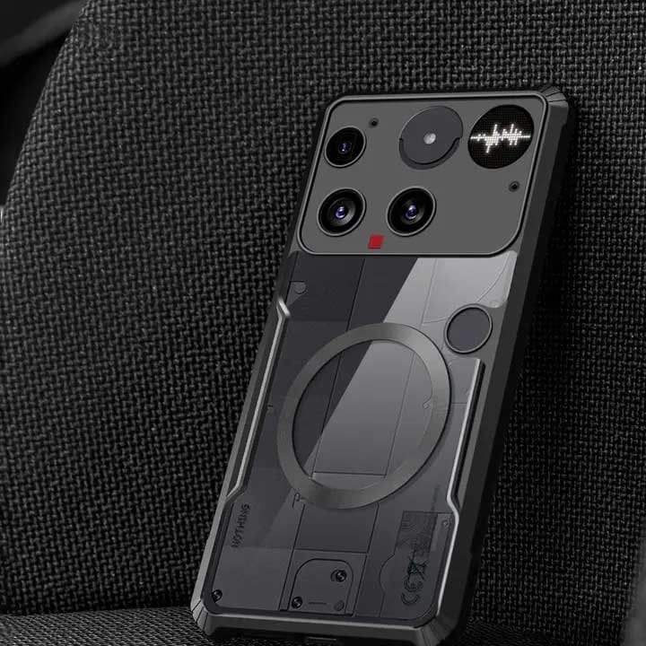 Nothing Phone 3 Shockproof Soft Cover with Acrylic Back MagSafe Compatible | Transparent