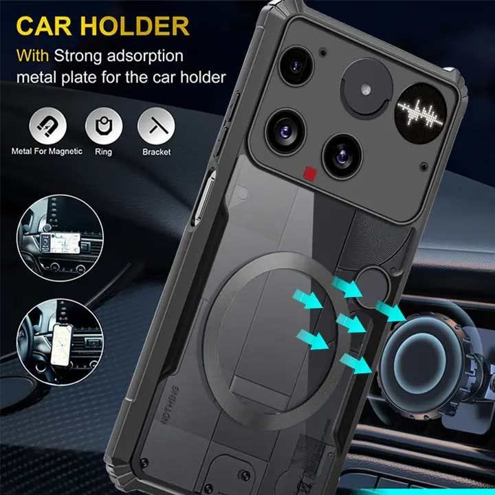 Nothing Phone 3 Shockproof Soft Cover with Acrylic Back MagSafe Compatible | Transparent