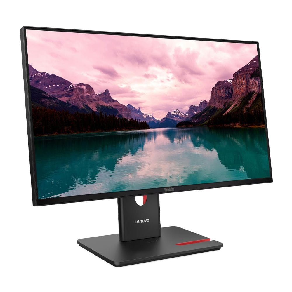 Lenovo ThinkVision 24-Inch FHD IPS Monitor, 100Hz Refresh Rate, NearEdgeless Display, TUV Low Blue Light & HDMI Connectivity | Black - 64A4MAT2UK