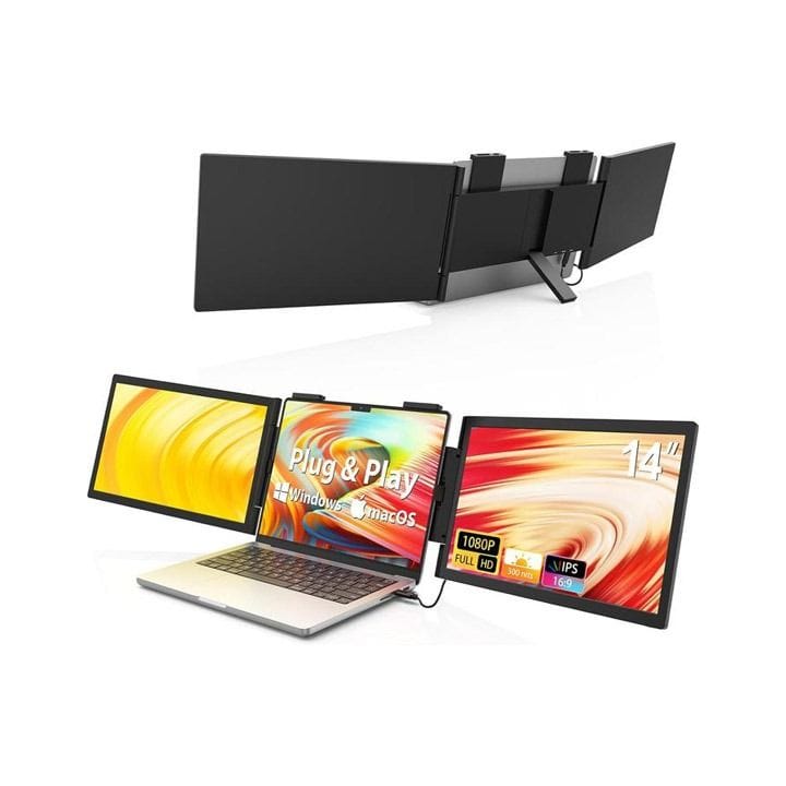 شاشه اضافيه للابتوب ماجيك ريفن 14 بوصه فل اتش دي 1080p توصيل وتشغيل اسود Z140A01D