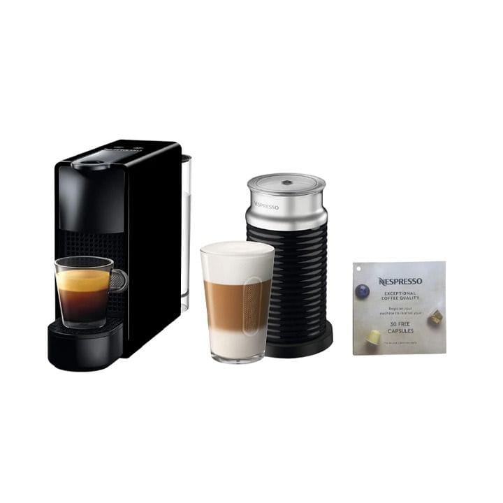 Nespresso Mini Essenza Coffee Machine & Aeroccino 3 Bundle – Black | GNN133MCL00173