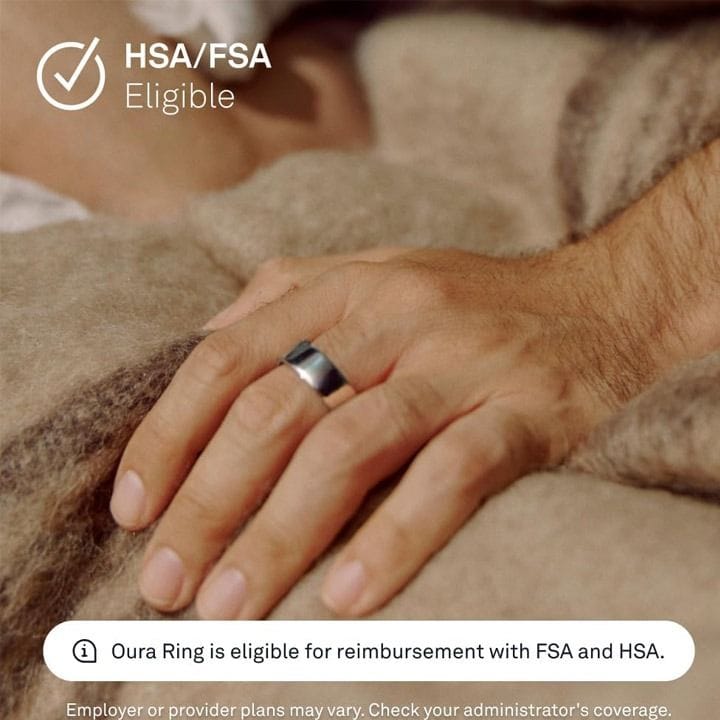 Oura Ring 4 Smart Ring Health & Activity Tracker Size 6 | Silver | JZ90-54217-06