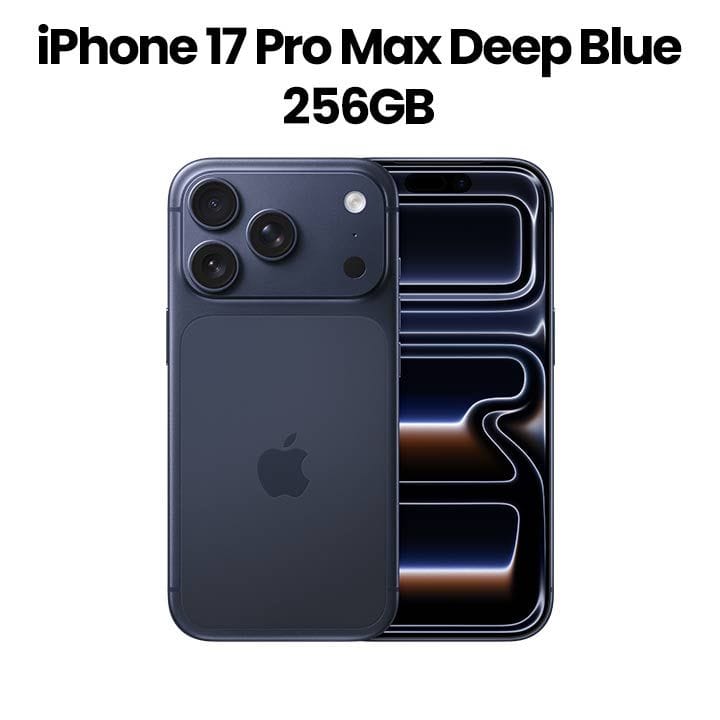 Apple iPhone 17 Pro Max 12GB RAM 256GB Storage 6.9 Inch, Super Retina XDR, Pro-Level Performance - Deep Blue - MFYA4AH/A
