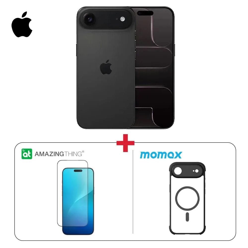 iPhone 17 Air Bundle Apple iPhone 17 Air 256GB Space Black +Momax Magnetic Case + Amazingthing Glass Screen Protector (603001000008947,603001000009497,603001000009518)