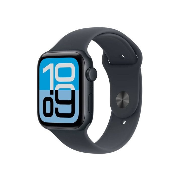 ساعة آبل SE 3 GPS + خلوي مقاس 40 مم علبة ألمنيوم منتصف الليل مع سوار رياضي منتصف الليل S/M | MEP94AF/A
