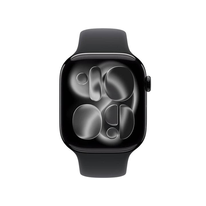 Apple Watch Series 11 GPS S/M 46mm, Always On Retina Display, All Day Battery Life - Jet Black Aluminium Case With Black Sport Band - MEUW4AF/A