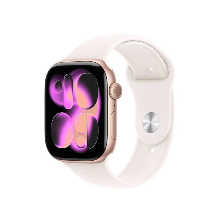 Apple Watch Series 11 GPS 46mm Rose Gold Aluminium Case with Light Blush Sport Band M/L | MEV74AF/A