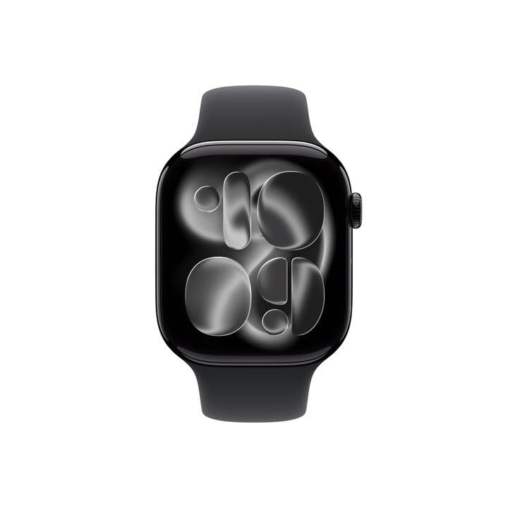 Apple Watch Series 11 GPS + Cellular 46mm Jet Black Aluminium Case with Black Sport Band M/L | MFC44AF/A