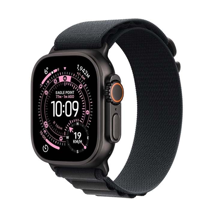 Apple Watch Ultra 3 GPS + Cellular 49mm Black Titanium Case with Black Alpine Loop Medium | MF0V4AF/A