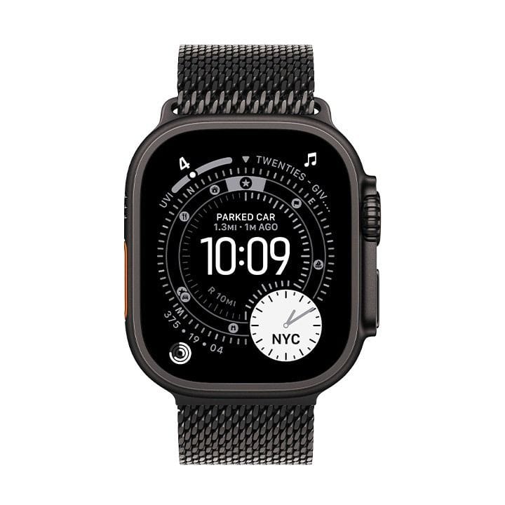Apple Watch Ultra 3 GPS + Cellular 49mm Black Titanium Case with Black Titanium Milanese Loop Medium | MF1Q4AF/A