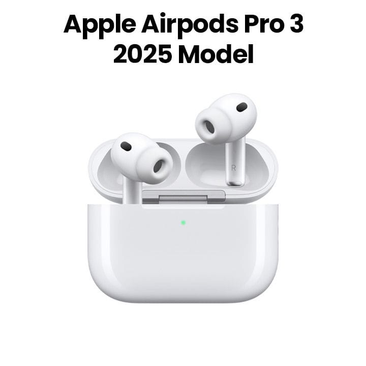سماعات أبل إيربودز برو 3 (موديل 2025) | أبيض | MFHP4ZE/A