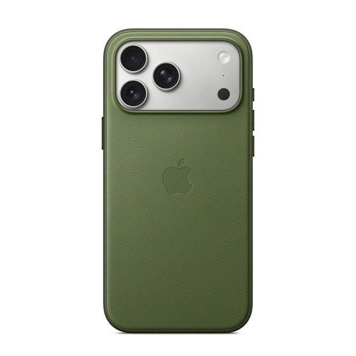 Apple TechWoven Case With MagSafe For iPhone 17 Pro Max, Durable Woven Fabric Design, Lightweight Comfort, Enhanced Grip - Green - MGFD4ZM/A