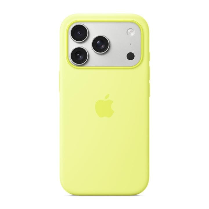 Apple iPhone 17 Pro Silicone Case with MagSafe | Neon Yellow | MGFF4ZM/A