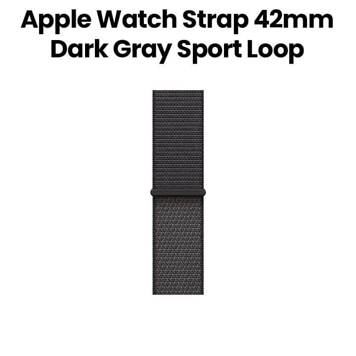 Apple Sport Loop 42mm, Lightweight And Breathable Design, Secure Fit Mechanism, Sustainable Materials - Dark Gray - MFFG4ZM/A