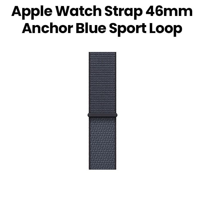 Apple Sport Loop 46mm, Lightweight And Breathable Design, Secure Fit Mechanism, Sustainable Materials - Anchor Blue - MFFH4ZM/A