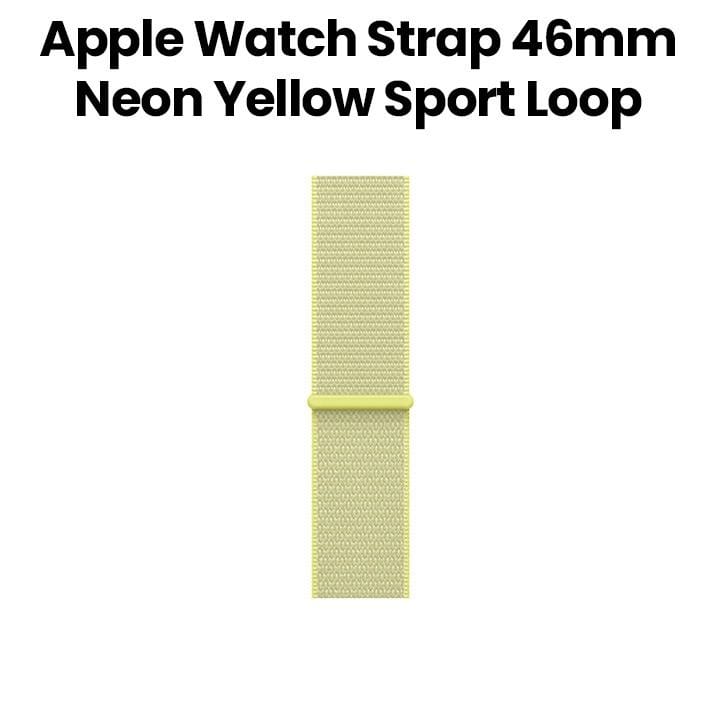 Apple Sport Loop 46mm, Lightweight And Breathable Design, Secure Fit Mechanism, Sustainable Materials - Yellow - MFFL4ZM/A