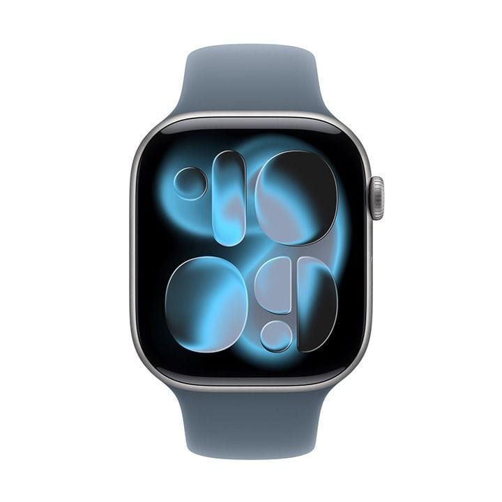 Apple Sport Band M/L 46mm, Lightweight, Sweat And Water Resistant Design, Pin And Tuck Closure - Anchor Blue - MFGY4ZM/A