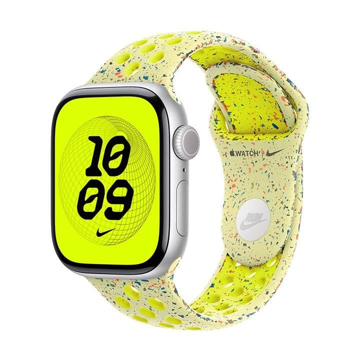 Apple Nike Sport Band S/M 42mm, Pin-And-Tuck Closure, Durable And Lightweight Design - Volt Splash - MGA94ZM/A