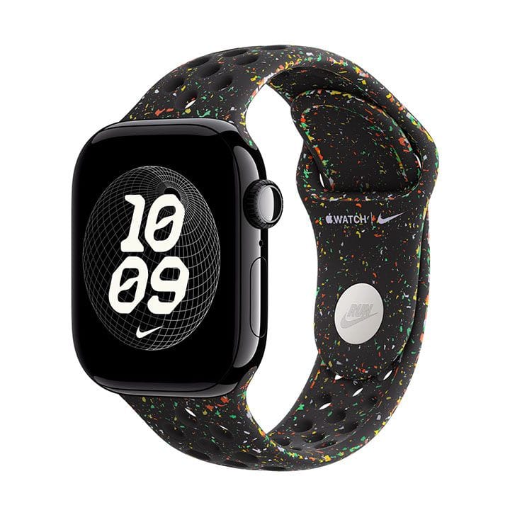 Apple Nike Sport Band S/M 42mm, Pin-And-Tuck Closure, Comfortable Fit, Breathable And Sport-Ready Design - Midnight Black - MGAE4ZM/A