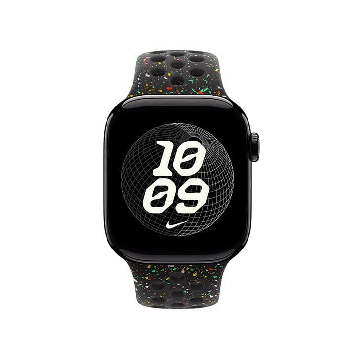 Apple Nike Sport Band M/L 42mm, Pin-And-Tuck Closure, Comfortable Fit, Breathable And Sport-Ready Design - Midnight Black - MGAF4ZM/A