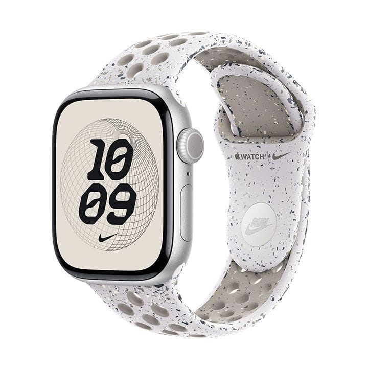 Apple Nike Sport Band S/M 42mm, Lightweight Comfort, High-Performance Material, Breathable Design, Pin-And-Tuck Closure - Veiled Gray - MGAH4ZM/A