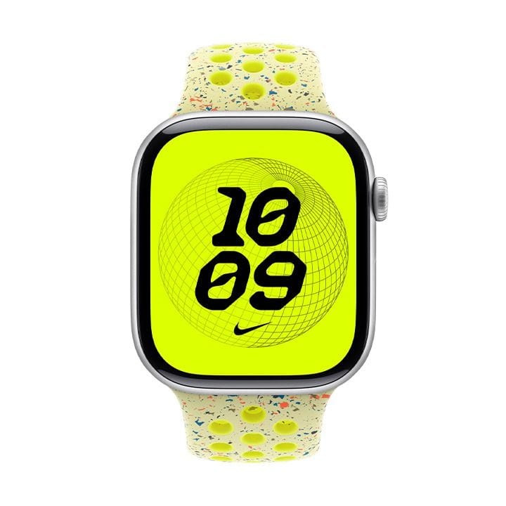 Apple Nike Sport Band M/L 42mm, Lightweight And Comfortable Fit, Breathable Design, High-Performance Material - Volt Splash - MGC14ZM/A