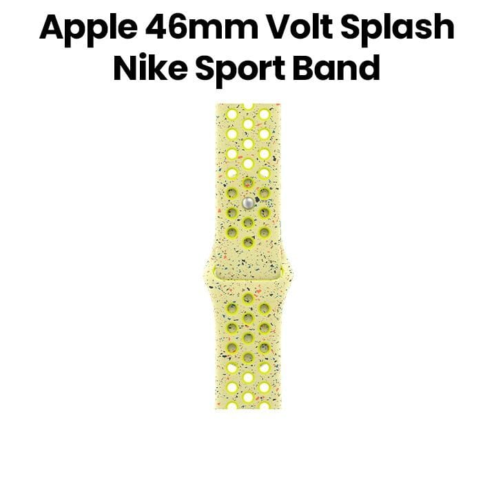 Apple Nike Sport Band M/L 42mm, Lightweight And Comfortable Fit, Breathable Design, High-Performance Material - Volt Splash - MGC14ZM/A