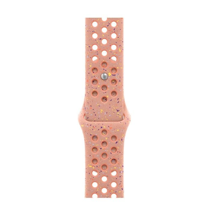 Apple Nike Sport Band M/L 46mm, Pin-And-Tuck Closure, Durable And Lightweight Design - Alpenglow Pink - MGC74ZM/A