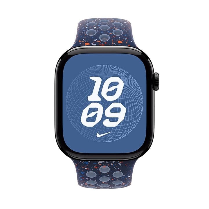 Apple Nike Sport Band S/M 46mm, Pin-And-Tuck Closure, Durable And Lightweight Design - Blue Ribbon - MGC94ZM/A